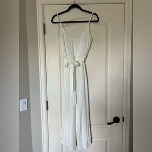 White Wide-leg Jumpsuit